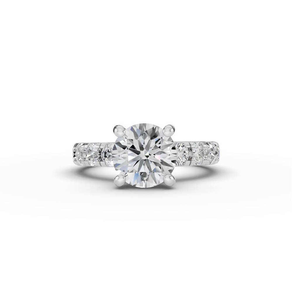360 degree view of Signature Hearts & Arrows Pavé Lab Engagement Ring (1.00ct. tw.)