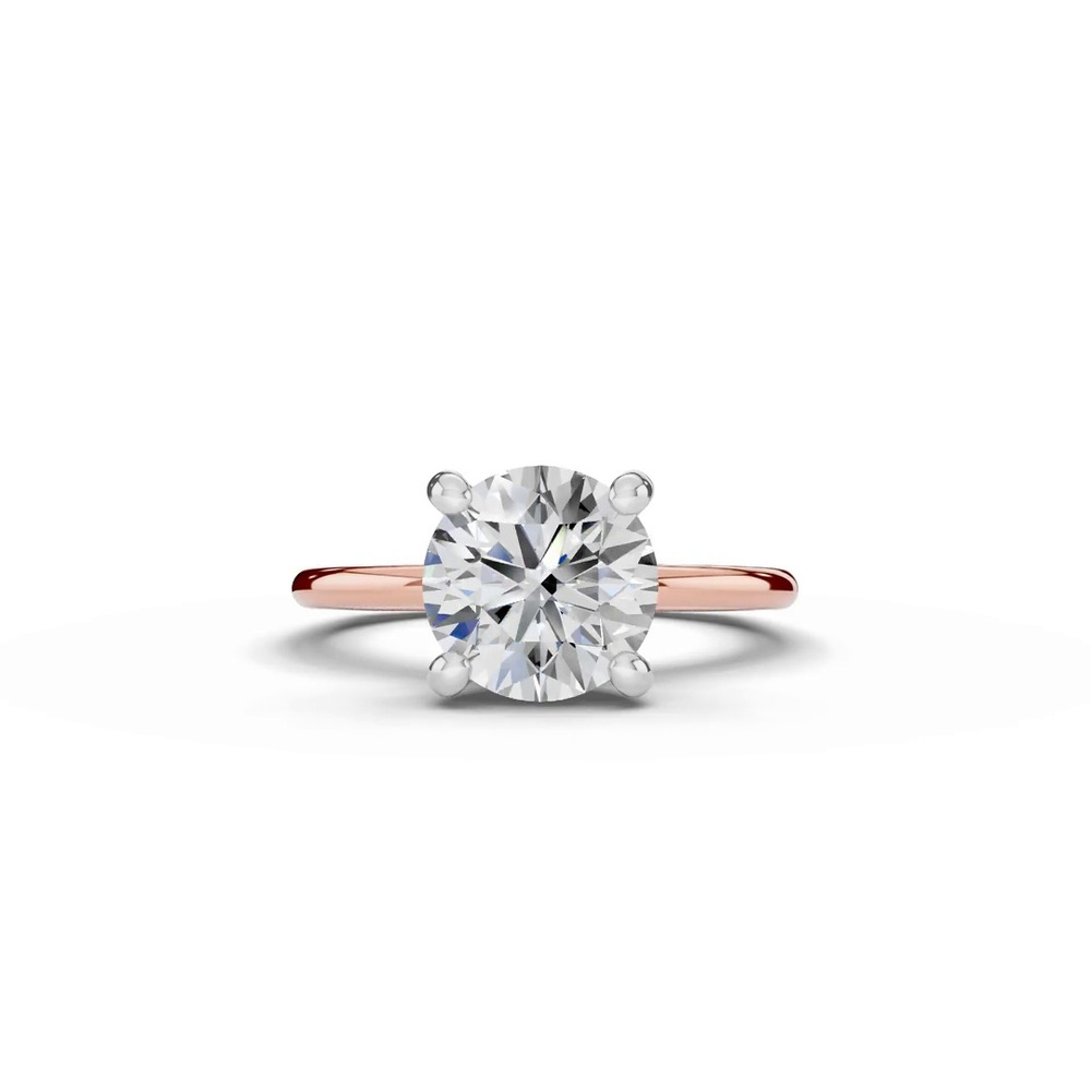 360 degree view of Tradition Hidden Halo Euroshank Lab Engagement Ring (1.5mm)