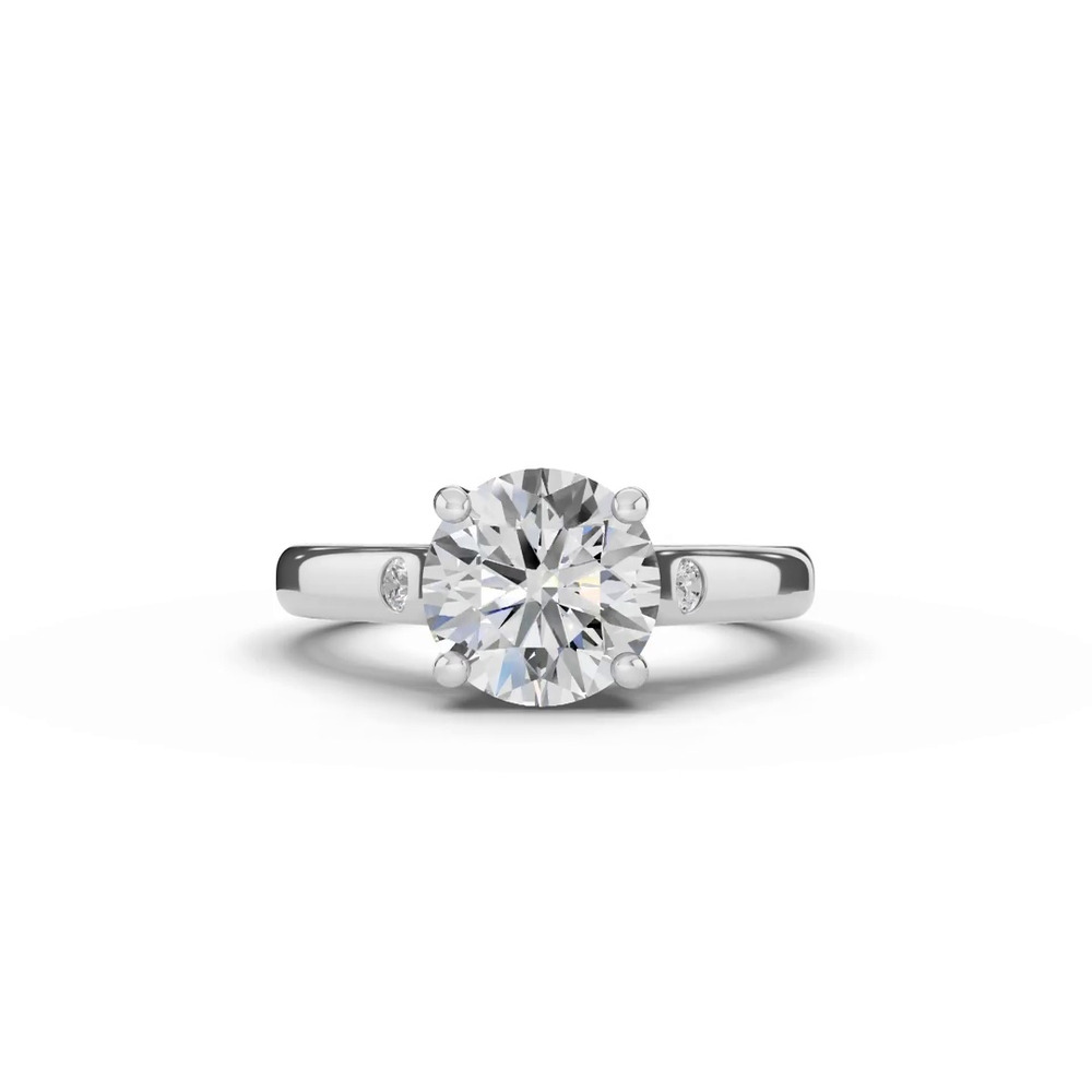 360 degree view of Tradition Trellis Lab Diamond Accent Engagement Ring (2.5mm)