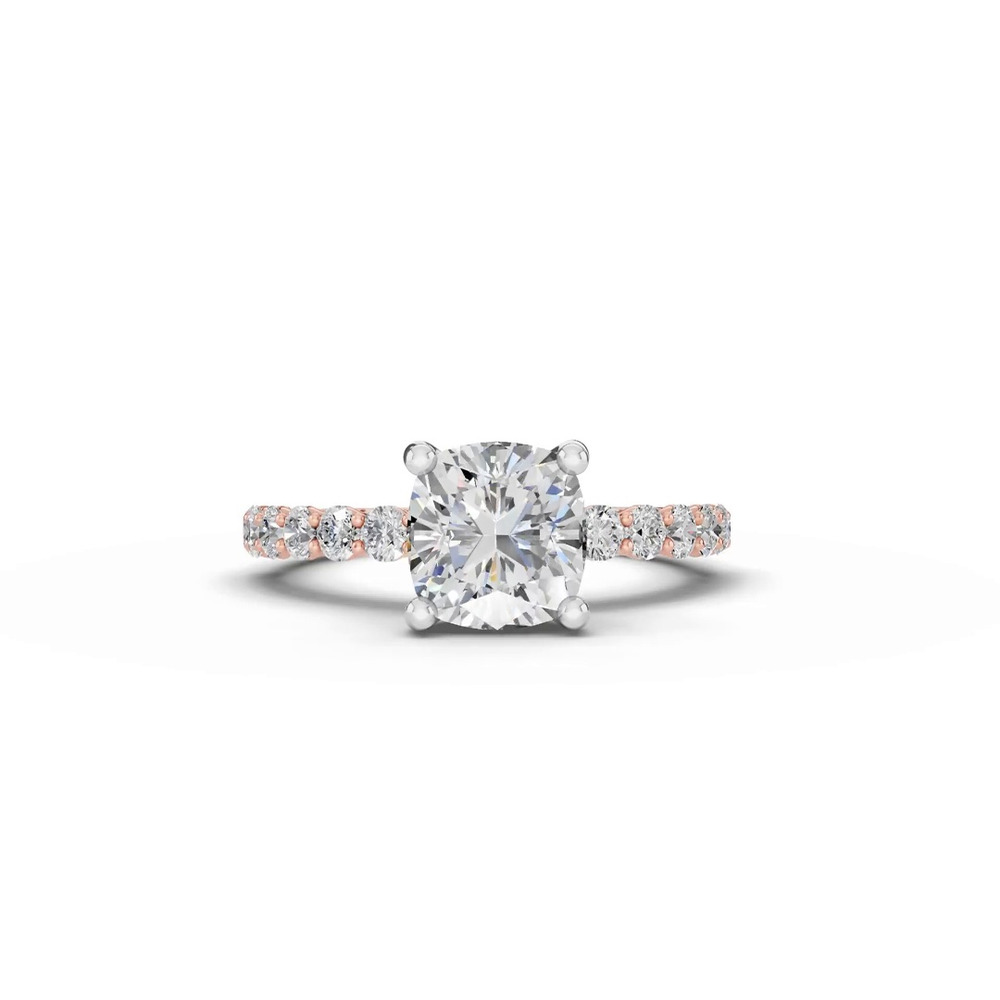 360 degree view of Sculpted Heart Lab Diamond Engagement Ring (.50 ct. tw.)