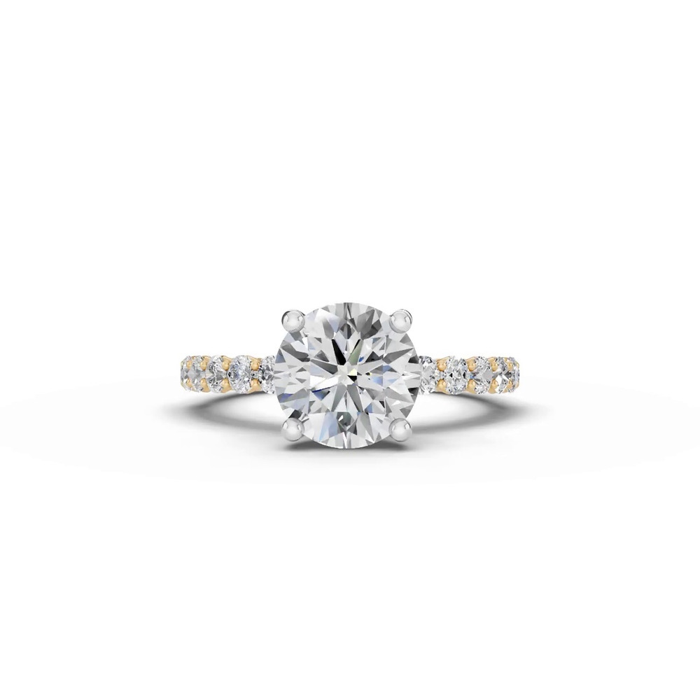 360 degree view of Sculpted Heart Lab Diamond Engagement Ring (.50 ct. tw.)