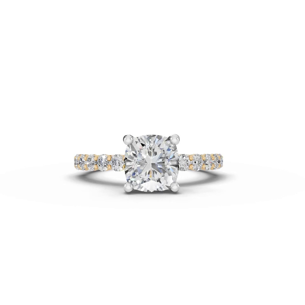 360 degree view of Sculpted Heart Lab Diamond Engagement Ring (.50 ct. tw.)