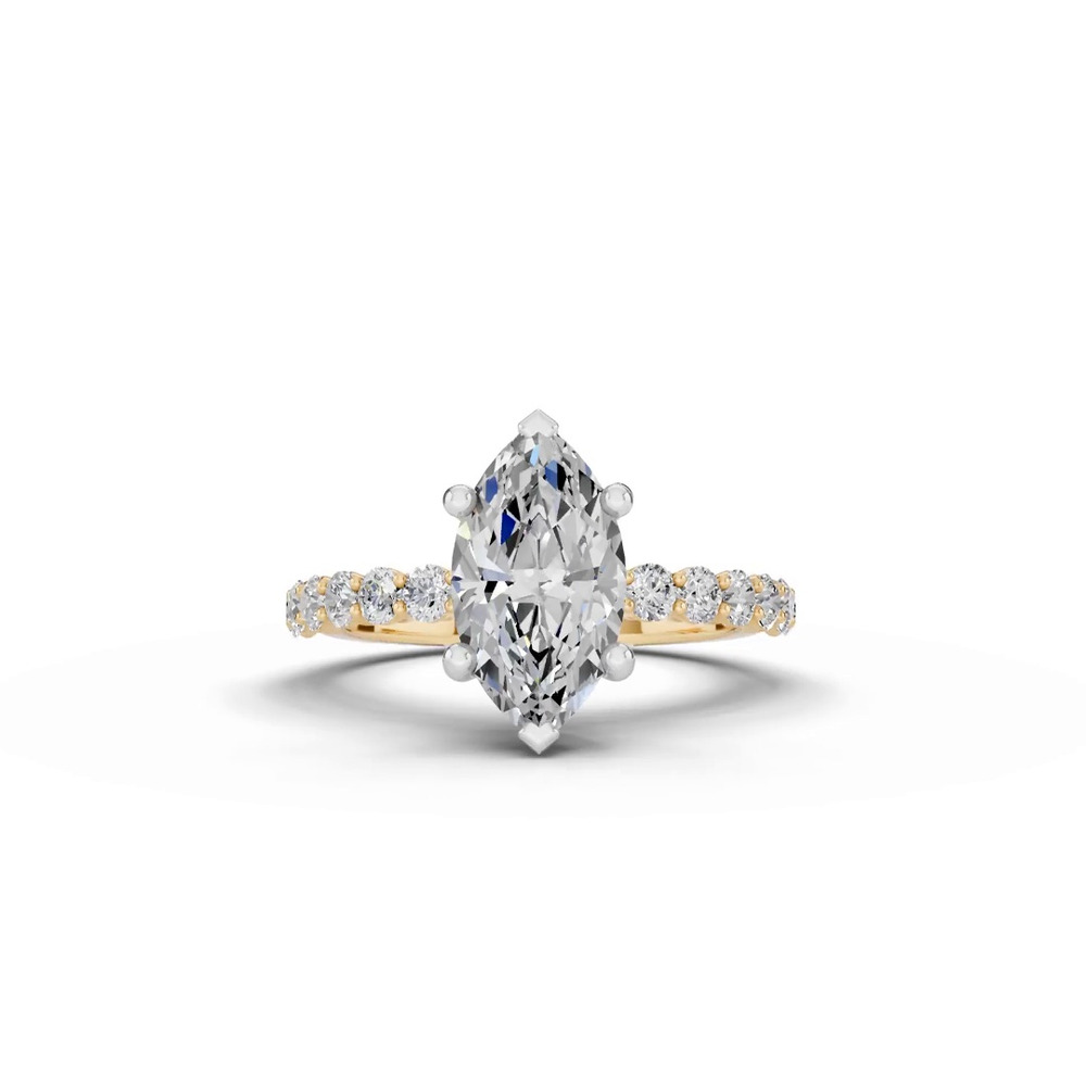 360 degree view of Sculpted Heart Lab Diamond Engagement Ring (.50 ct. tw.)