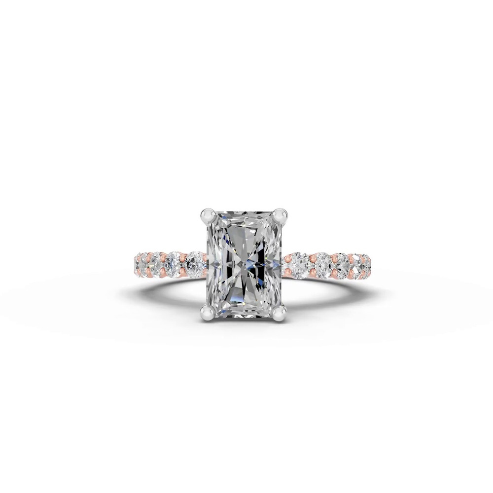 360 degree view of Sculpted Heart Lab Diamond Engagement Ring (.50 ct. tw.)