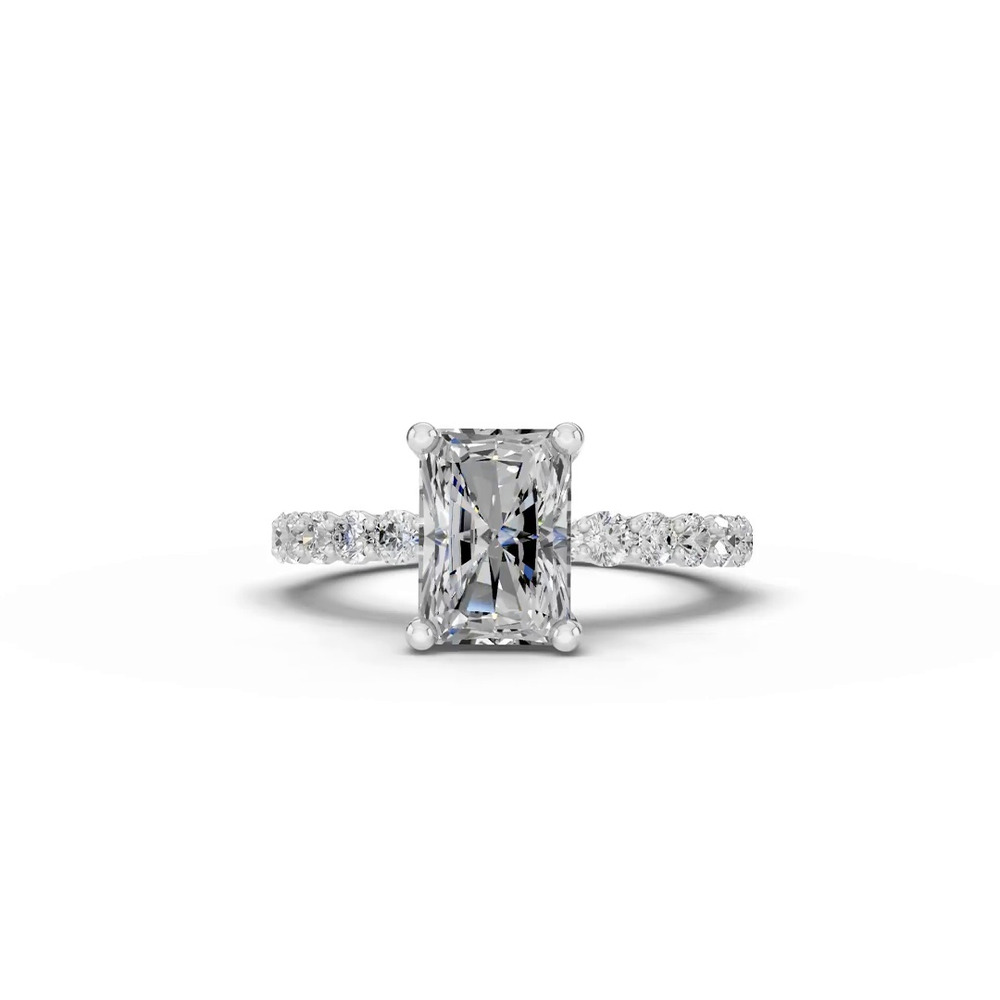 360 degree view of Sculpted Heart Lab Diamond Engagement Ring (.50 ct. tw.)