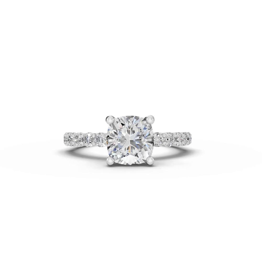 360 degree view of Sculpted Heart Lab Diamond Engagement Ring (.50 ct. tw.)
