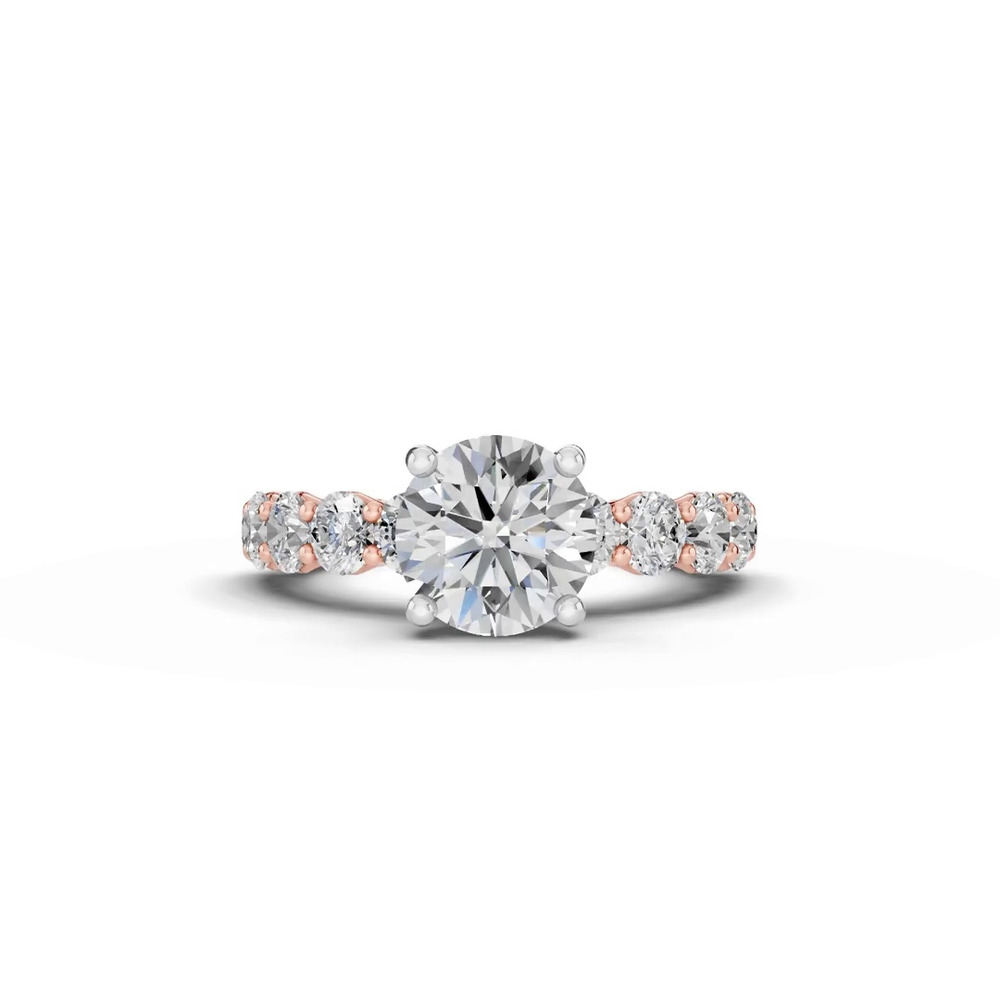 360 degree view of Sculpted Heart Lab Diamond Engagement Ring (1.50 ct. tw.)