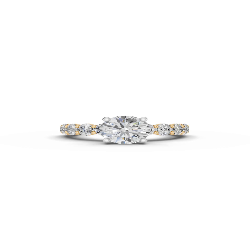360 degree view of Sculpted Heart Lab Diamond Engagement Ring (1.50 ct. tw.)