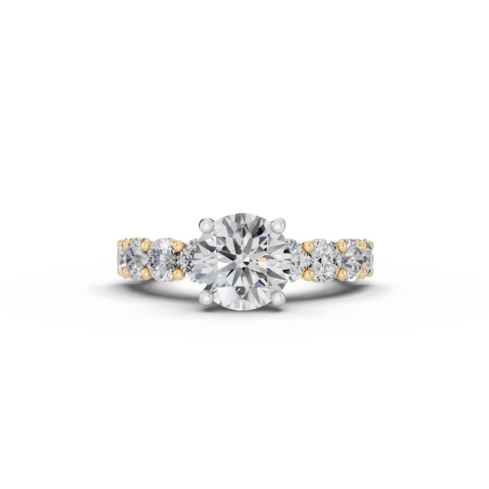 360 degree view of Sculpted Heart Lab Diamond Engagement Ring (1.75 ct. tw.)