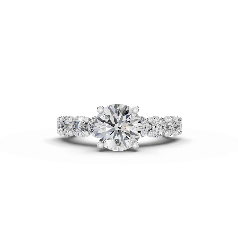 360 degree view of Sculpted Heart Lab Diamond Engagement Ring (1.75 ct. tw.)