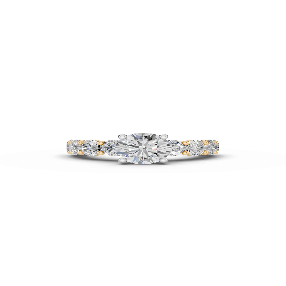 360 degree view of Sculpted Heart Lab Diamond Engagement Ring (2.40 ct. tw.)