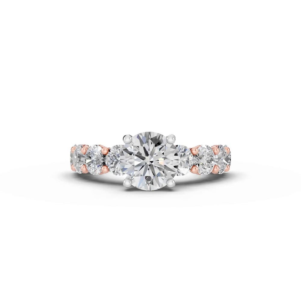 360 degree view of Sculpted Heart Lab Diamond Engagement Ring (2.40 ct. tw.)