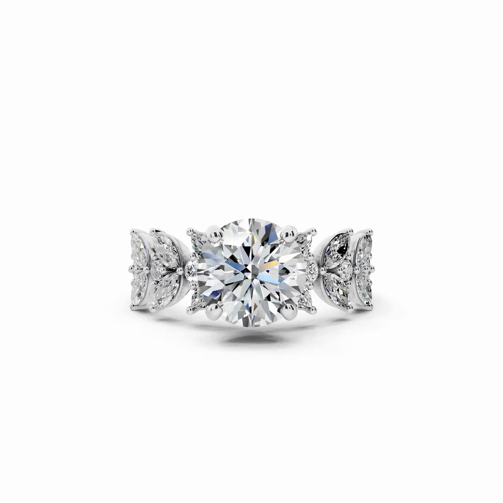 360 degree view of Wings of Love Lab Diamond Engagement Ring