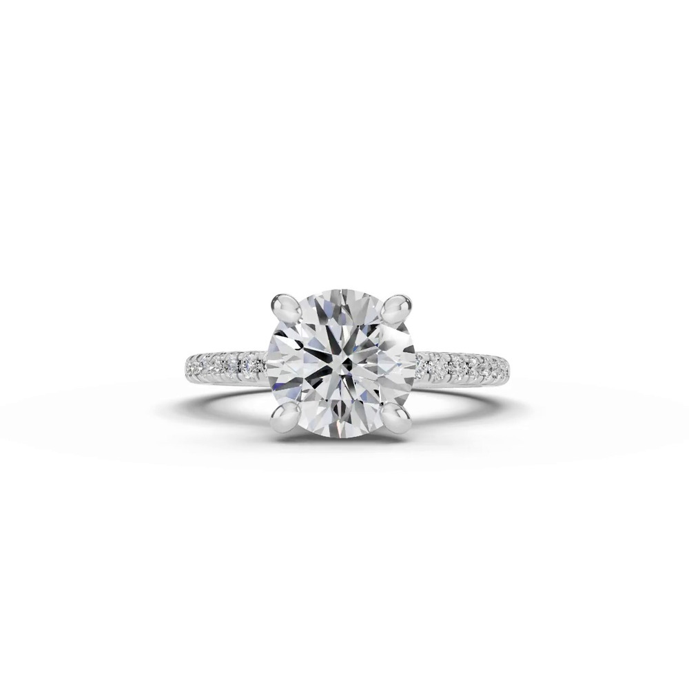 360 degree view of Tradition Lab Pavé Engagement Ring (.15ct tw.)