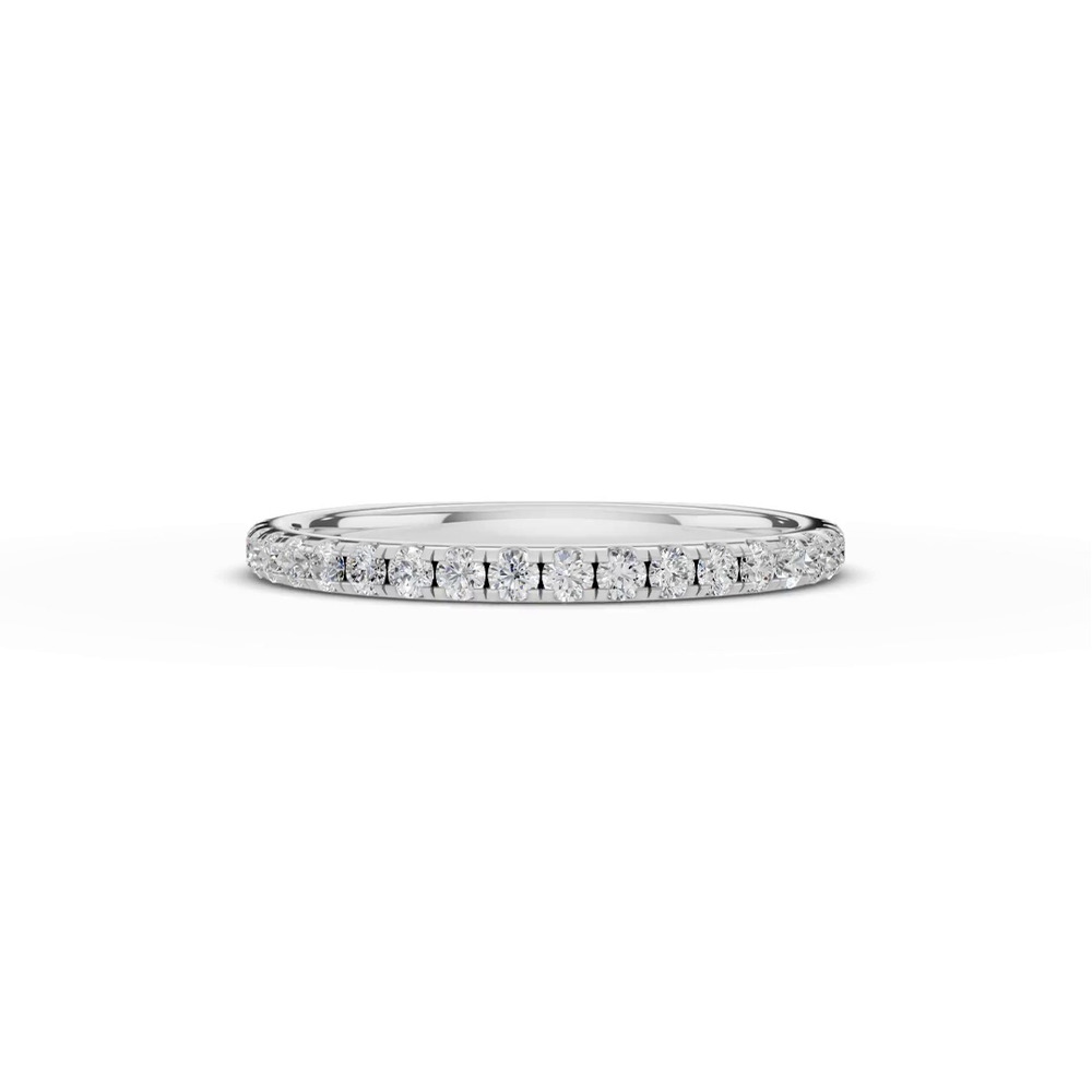 360 degree view of Tradition Pavé Lab Euroshank Band (¼ ct. tw.)