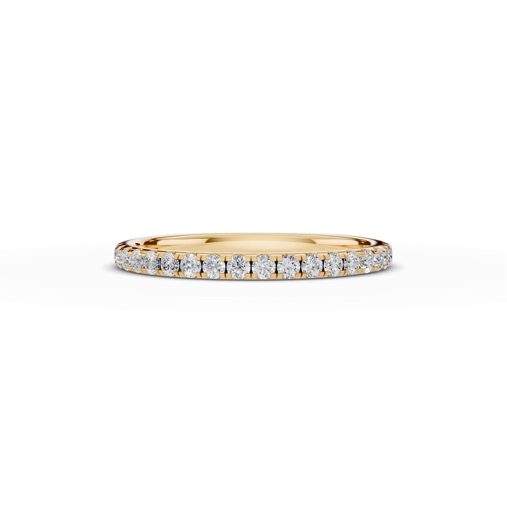360 degree view of Tradition Pavé Lab Euroshank Band (¼ ct. tw.)