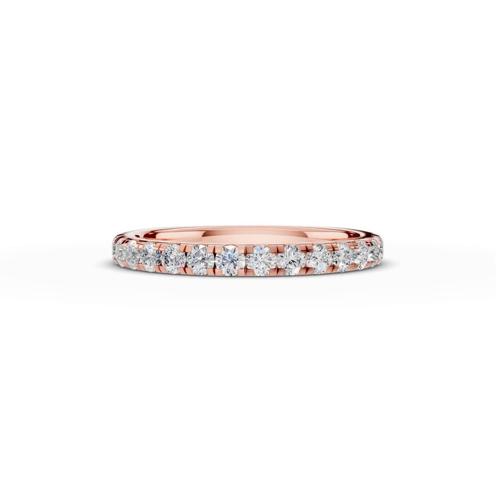 360 degree view of Signature Pavé Lab Euroshank Wedding Band (½ ct. tw.)
