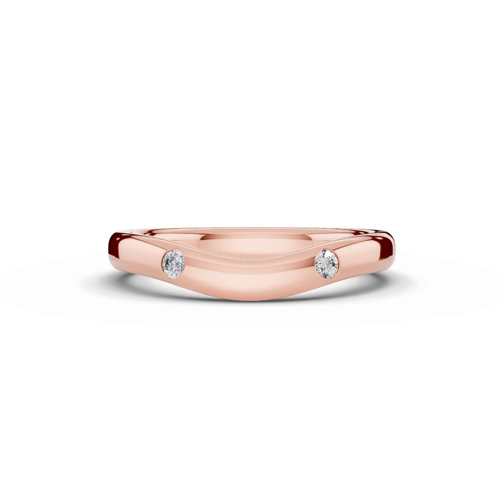 360 degree view of Tradition Contour Lab Diamond Accent Band (2.5mm)