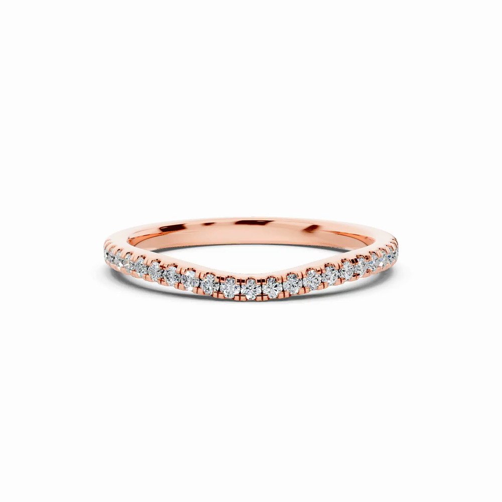 360 degree view of Madison Lab Pavé Curved Band