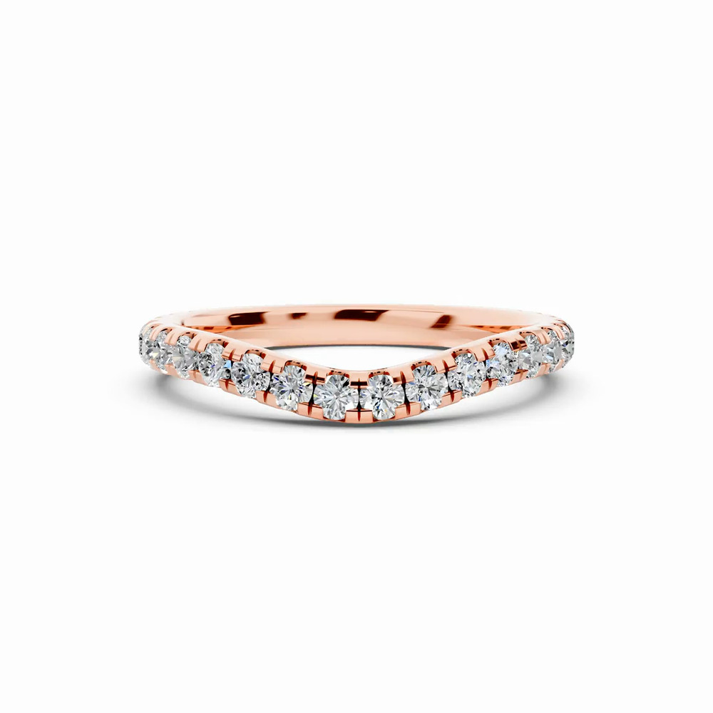 360 degree view of Capri Curved Lab Diamond Band (0.55 ct. tw.)