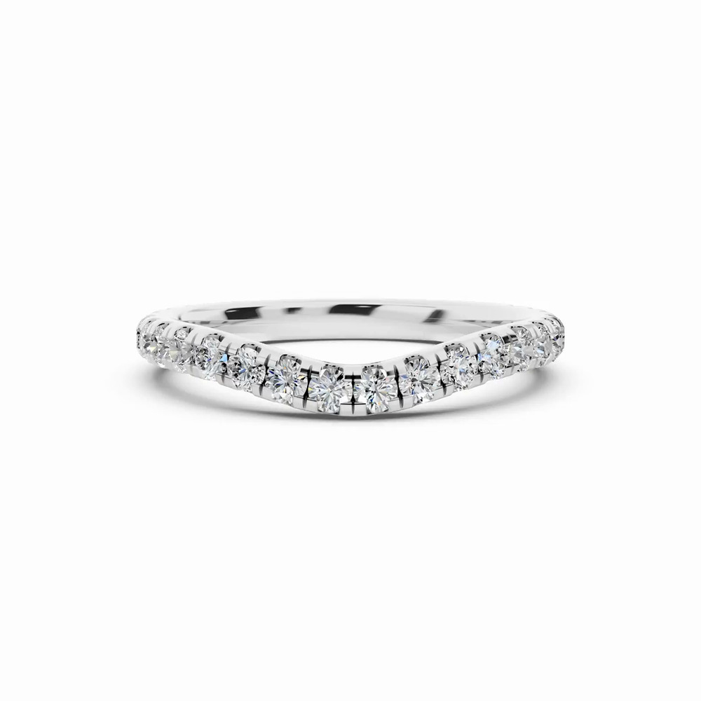 360 degree view of Capri Curved Lab Diamond Band (0.55 ct. tw.)