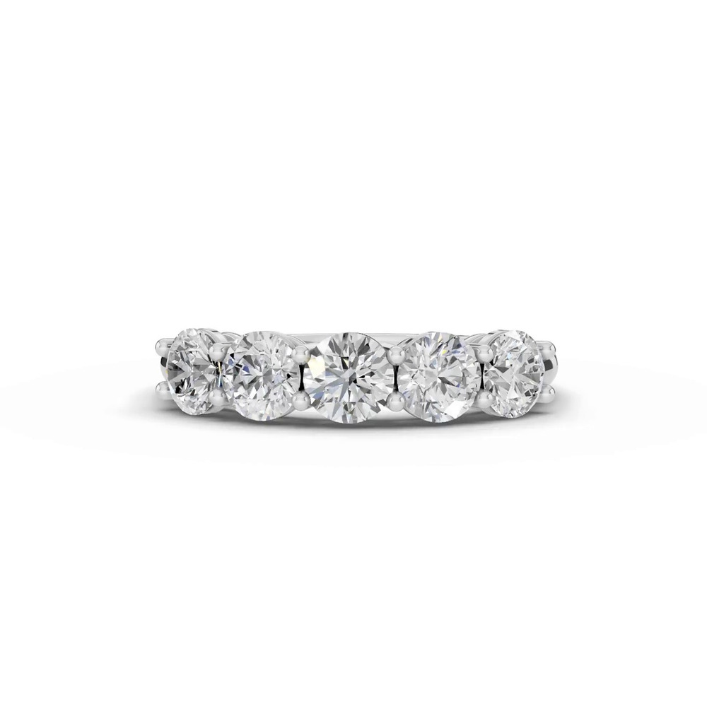 360 degree view of Signature Hearts & Arrows  Five-Stone Lab Diamond Band (1.50 ct. tw.)