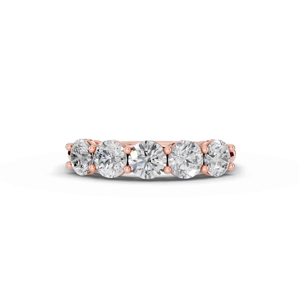 360 degree view of Signature Hearts & Arrows Five-Stone Lab Diamond Band (1.50 ct. tw.)