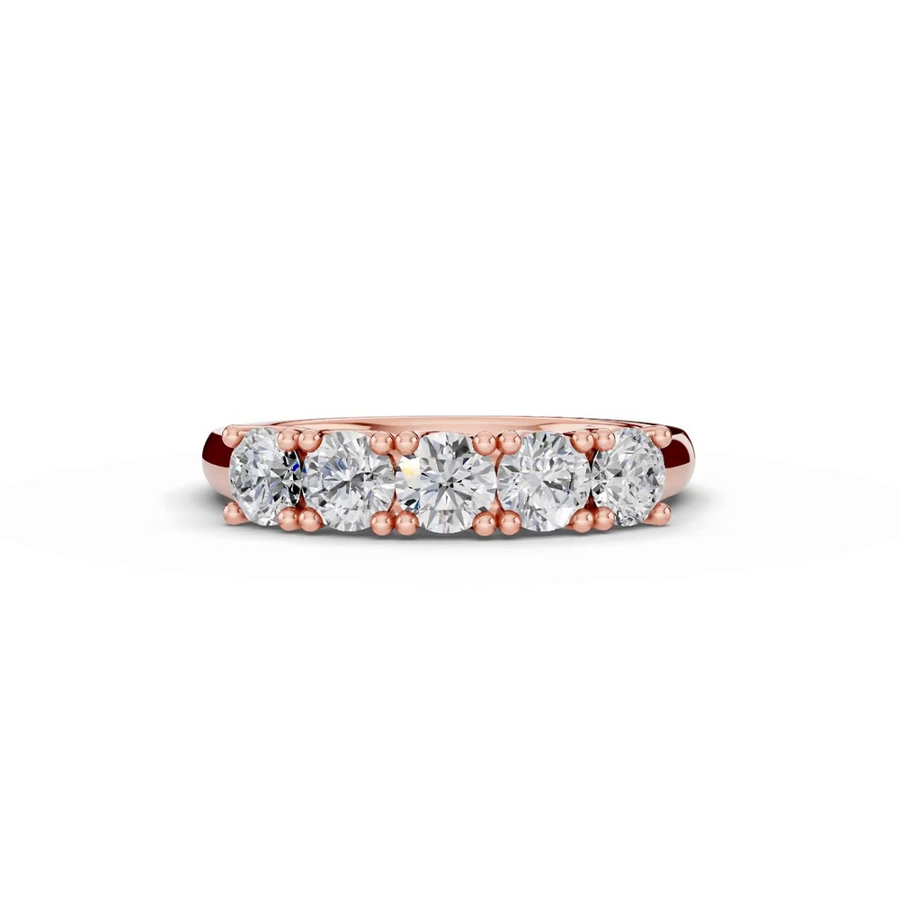 360 degree view of Signature Hearts & Arrows Trellis Five-Stone Lab Diamond Band (1.00 ct. tw.)
