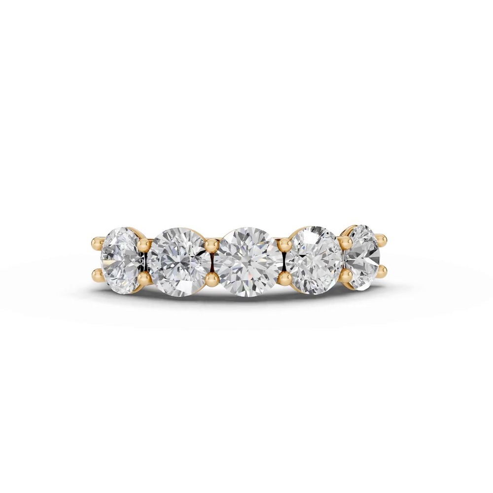 360 degree view of Tradition U-Prong Five-Stone Lab Diamond Band (3.00 ct. tw.)