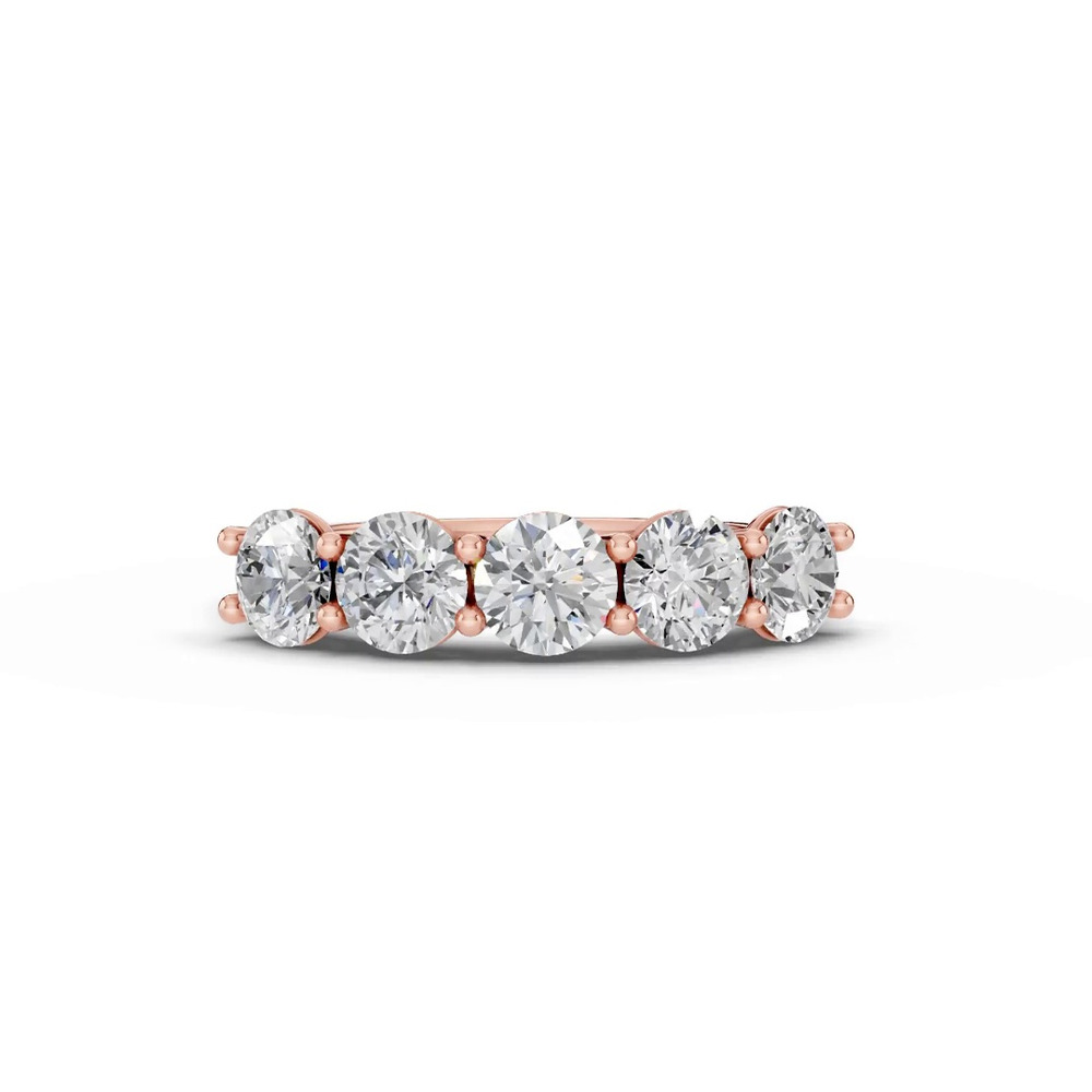 360 degree view of Signature Hearts & Arrows U-Prong Five-Stone Lab Diamond Band (2.00 ct. tw.)