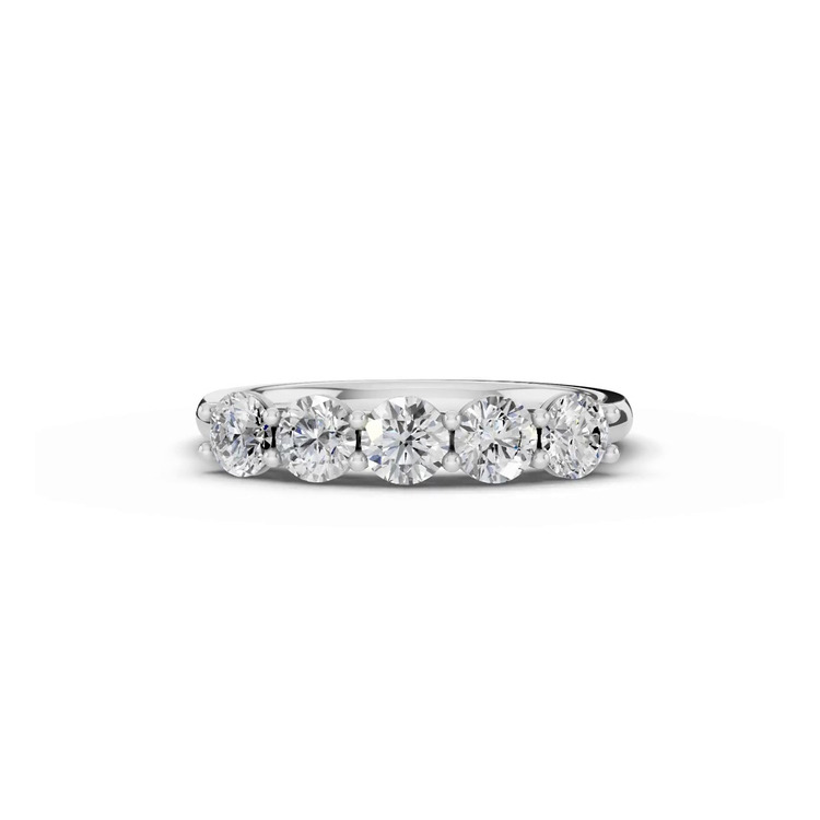360 degree view of Signature Hearts & Arrows U-Prong Five-Stone Lab Diamond Band (1.00 ct. tw.)