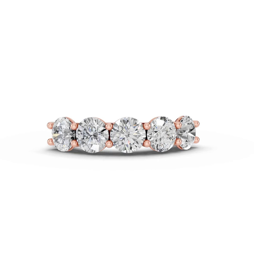 360 degree view of Signature Hearts & Arrows  U-Prong Five-Stone Lab Diamond Band (3.00 ct. tw.)