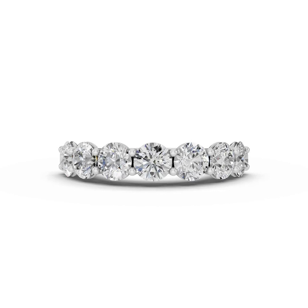 360 degree view of Signature Hearts & Arrows U-Prong Seven-Stone Lab Diamond Band (3.00 ct. tw.)