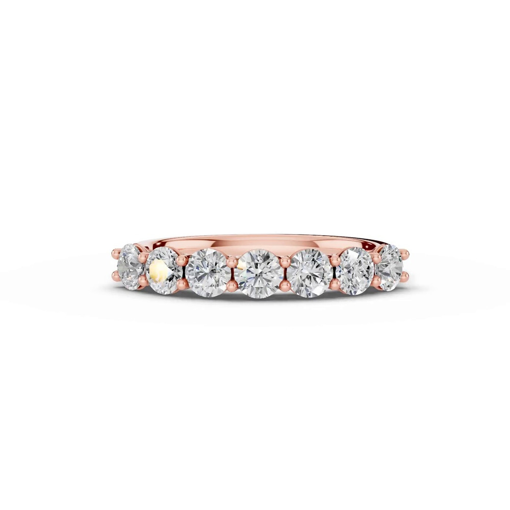 360 degree view of Signature Hearts & Arrows U-Prong Seven-Stone Lab Diamond Band (1.00 ct. tw.)