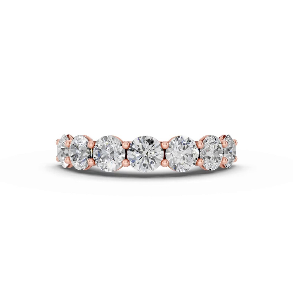 360 degree view of Signature Hearts & Arrows  U-Prong Seven-Stone Lab Diamond Band (3.00 ct. tw.)