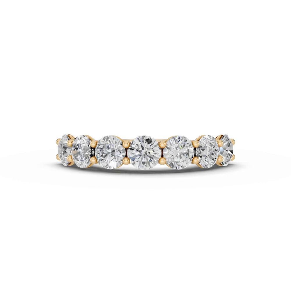 360 degree view of Signature Hearts & Arrows U-Prong Seven-Stone Lab Diamond Band (2.50 ct. tw.)