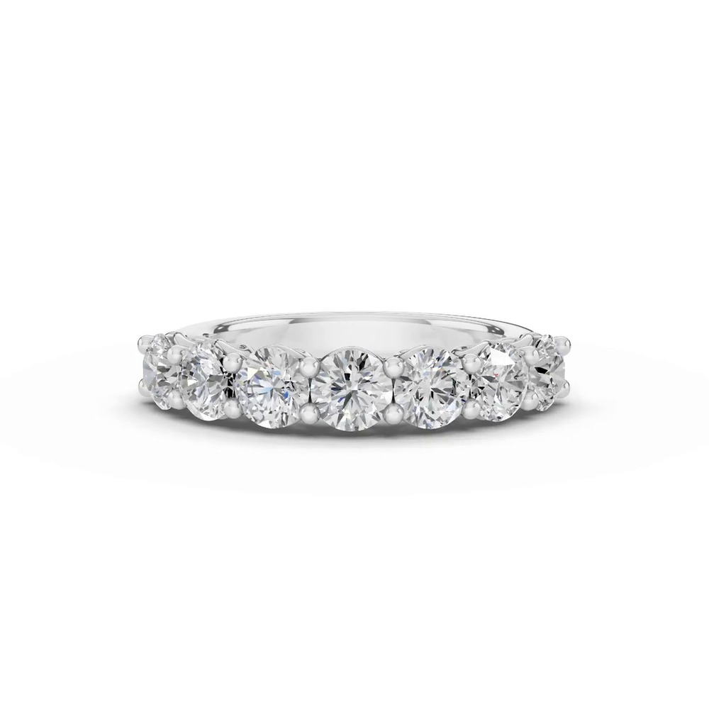 360 degree view of Sculpted Heart 7-Stone Lab Diamond Band (2.00 ct. tw.)