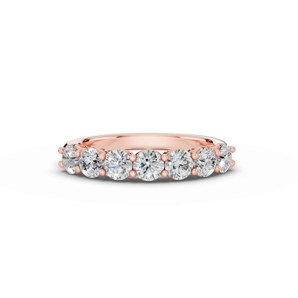 360 degree view of Sculpted Heart 7-Stone Lab Diamond Band (1.00 ct. tw.)