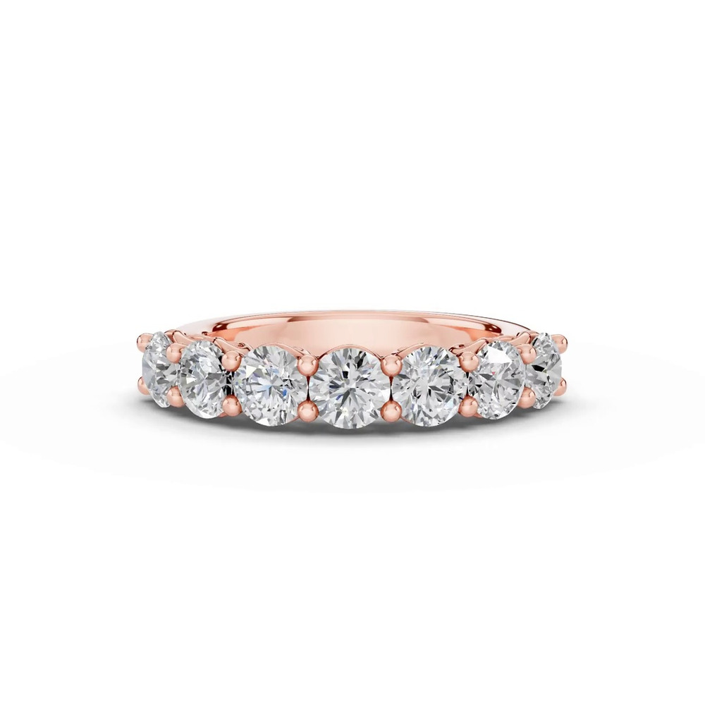 360 degree view of Sculpted Heart 7-Stone Lab Diamond Band (2.00 ct. tw.)