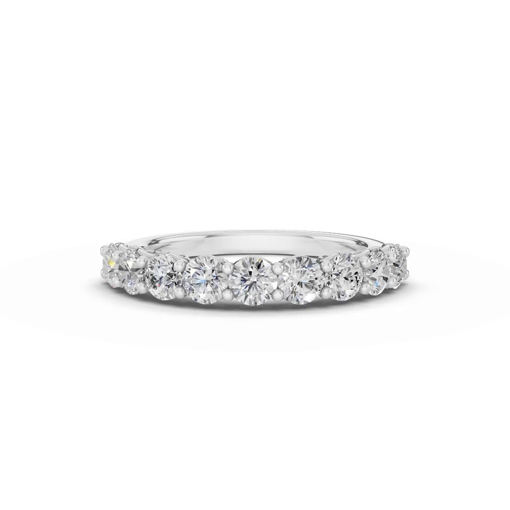 360 degree view of Sculpted Heart 9-Stone Lab Diamond Band (1.00 ct. tw.)
