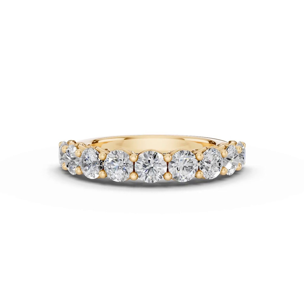 360 degree view of Sculpted Heart 9-Stone Lab Diamond Band (2.00 ct. tw.)