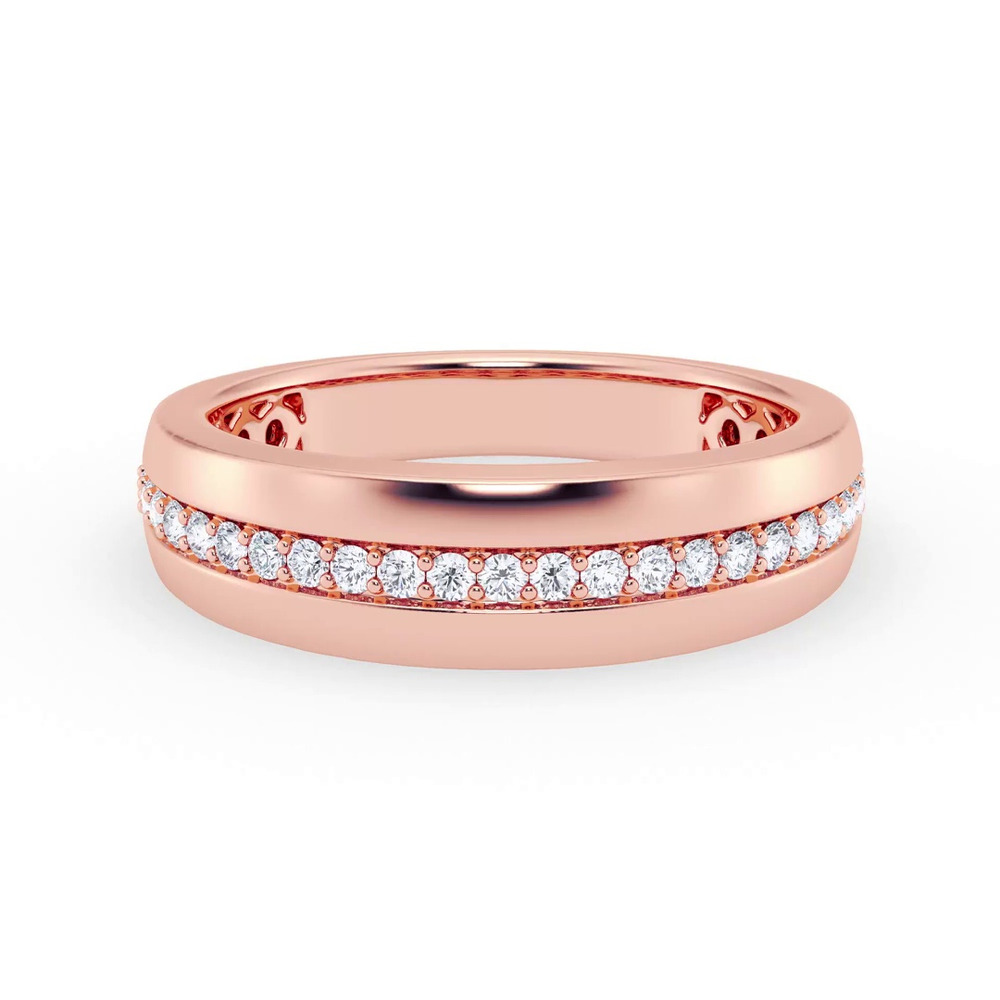 360 degree view of Tapered Diamond Band (6mm)