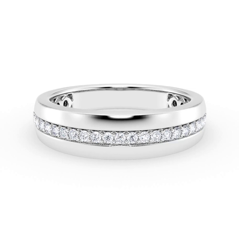 360 degree view of Tapered Diamond Band (6mm)