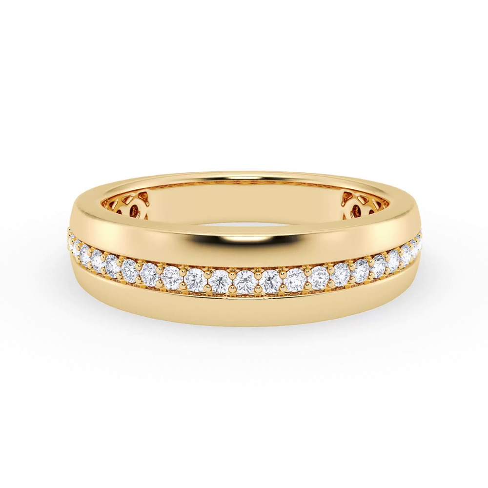 360 degree view of Tapered Diamond Band (6mm)