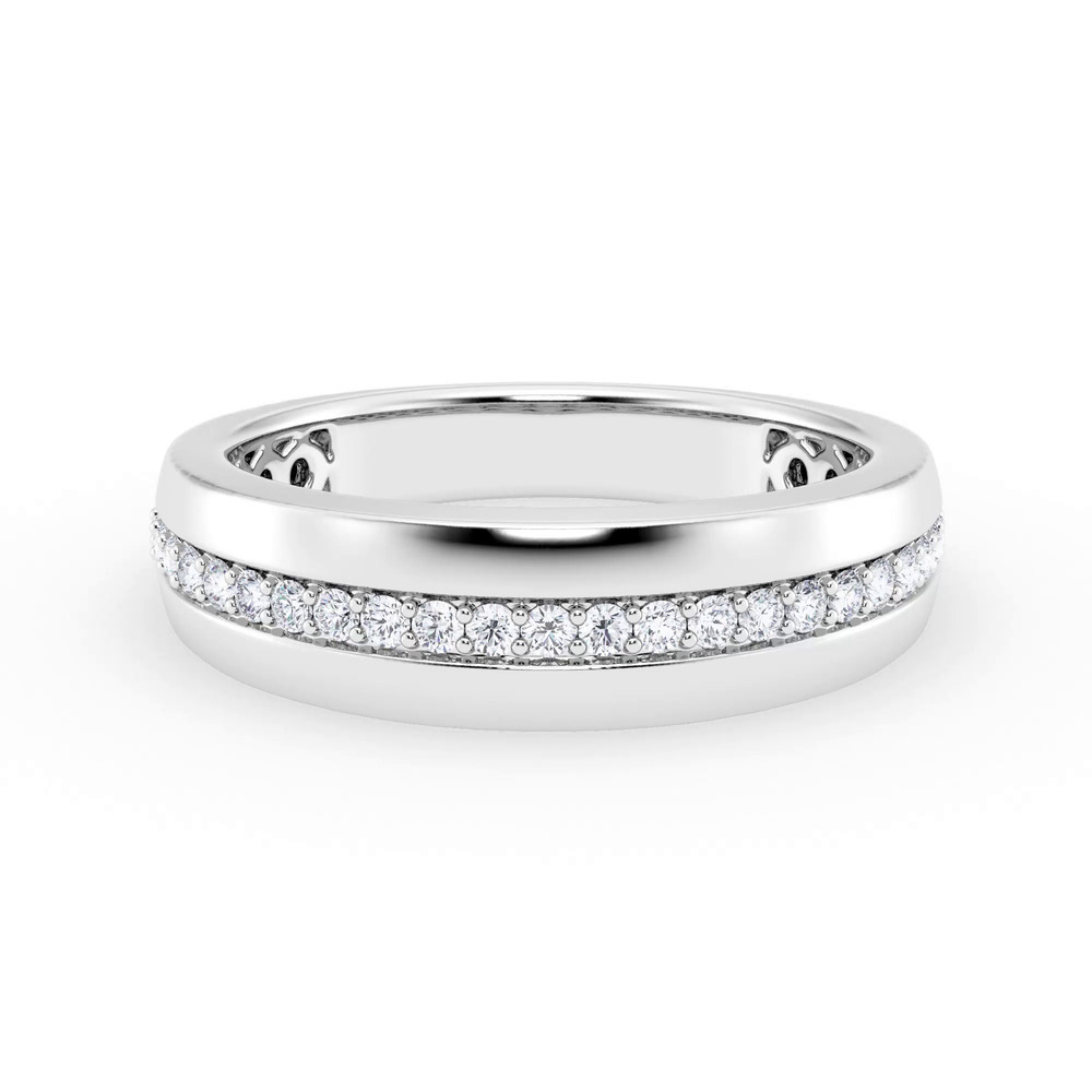360 degree view of Tapered Diamond Band (6mm)