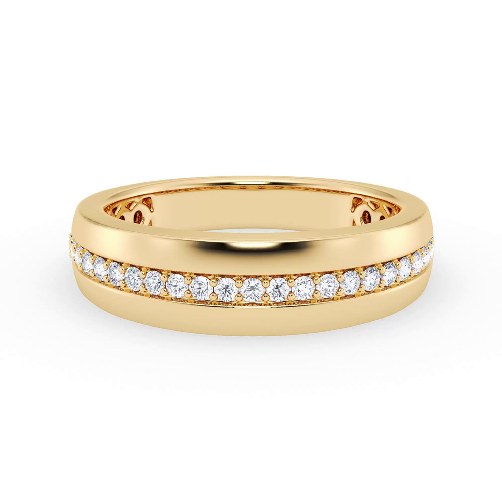 360 degree view of Tapered Diamond Band (6mm)