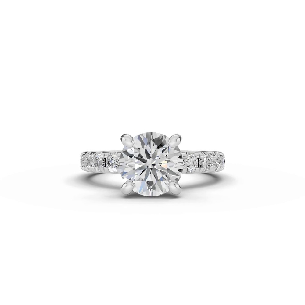 360 degree view of Signature Hearts & Arrows Hidden Halo Pavé Engagement Ring (3/4ct. tw.)