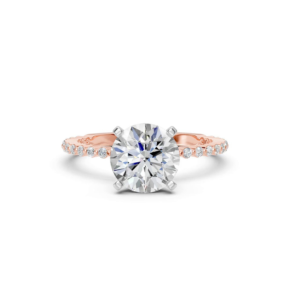 360 degree view of Signature Hearts & Arrows Shared Prong Engagement Ring (1/5ct. tw.)