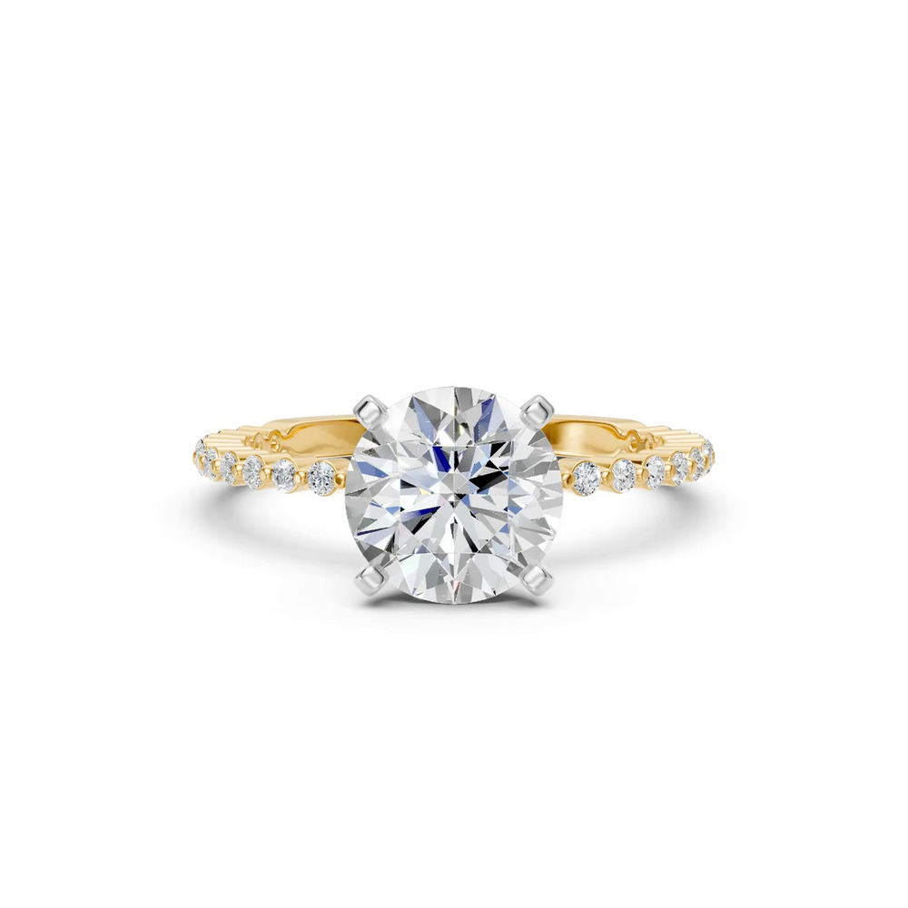 360 degree view of Signature Hearts & Arrows Shared Prong Engagement Ring (1/5ct. tw.)