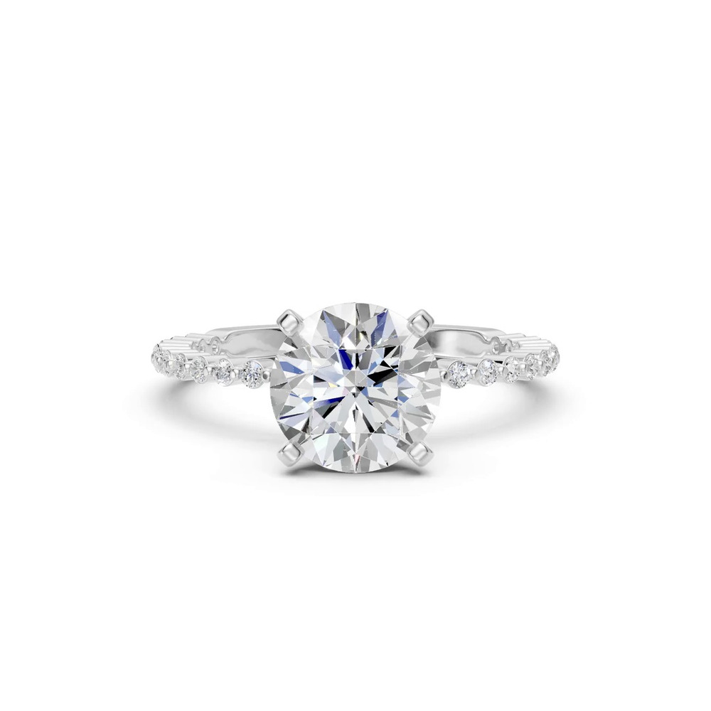 360 degree view of Signature Hearts & Arrows Shared Prong Engagement Ring (1/5ct. tw.)